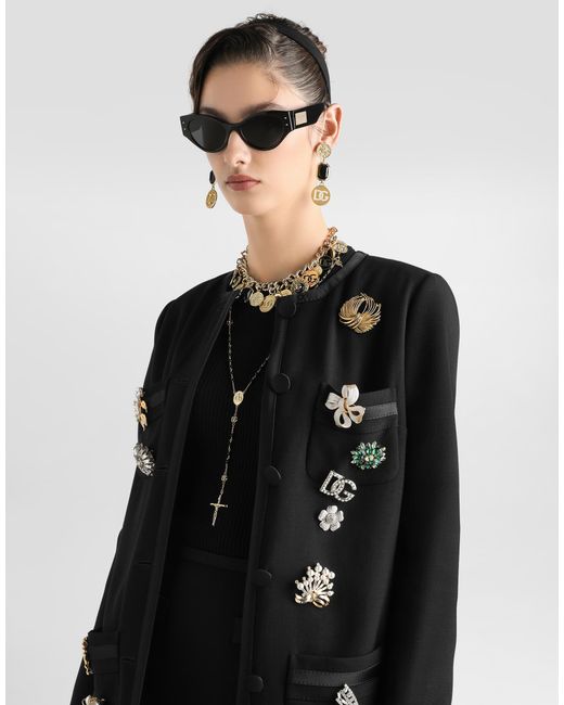 Dolce & Gabbana Black Single-Breasted Jacket