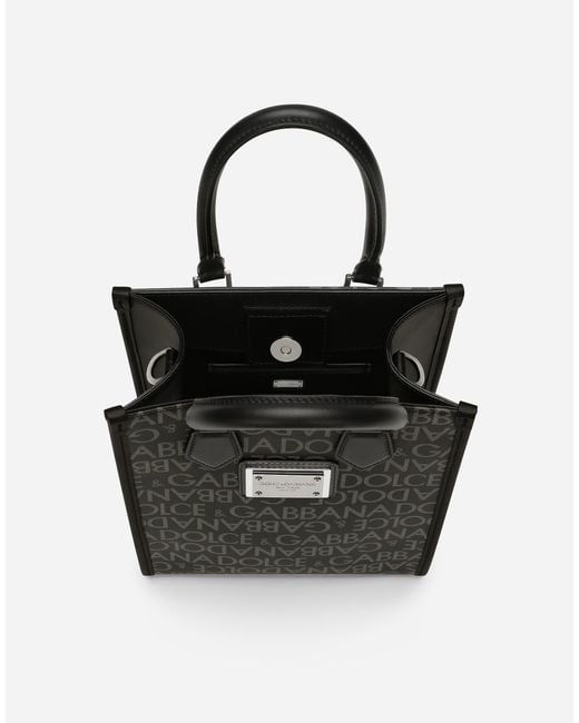 Sac À Main En Coton À Logo En Jacquard Dolce & Gabbana pour homme en coloris Black