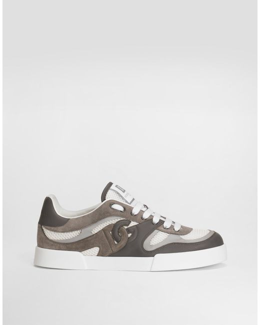 Dolce & Gabbana Calfskin Strobel Portofino Light Sneakers
