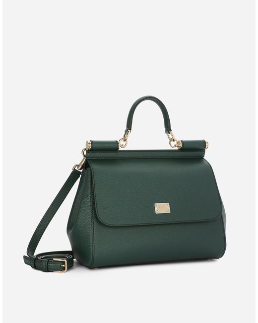 Dolce & Gabbana Green 'sicily' Midi Handbag