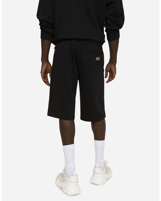 Dolce & Gabbana Black Bermuda for men