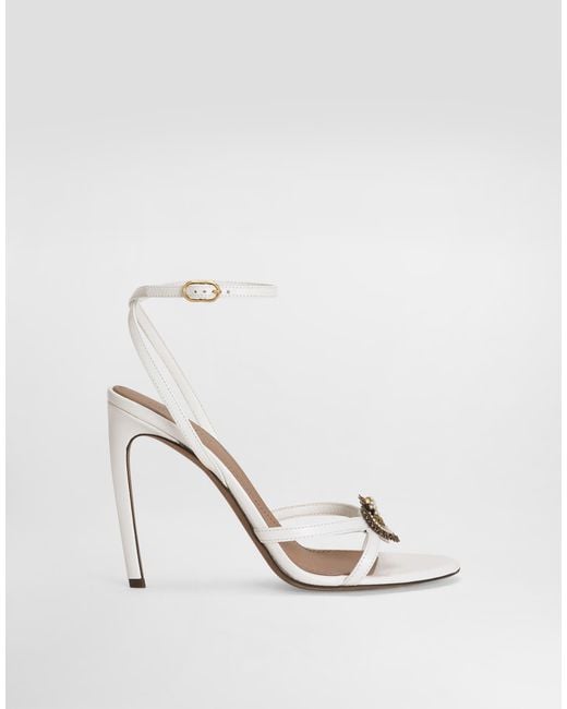 Dolce & Gabbana Natural Devotion Calfskin Sandals
