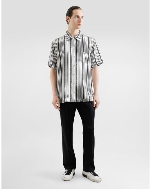 Dolce & Gabbana Seidenhemd Mit Krawattenprint in Multicolor für Herren