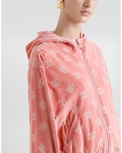Dolce & Gabbana Pink Logo Hoodie