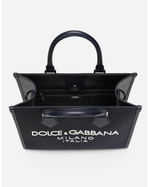 Dolce & Gabbana Black Small Nylon Shopper for men