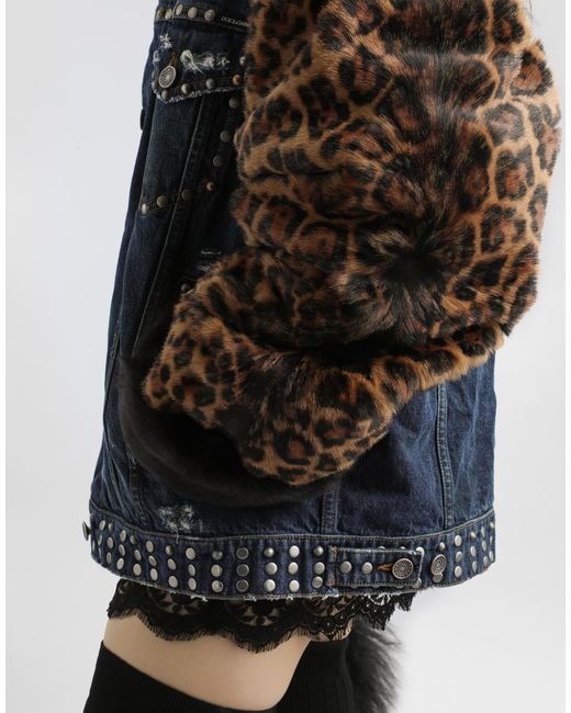 Dolce & Gabbana Blue Oversized Denim Jacket