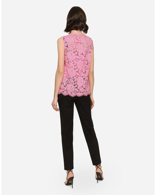 Dolce & Gabbana Black Gabardine Pants