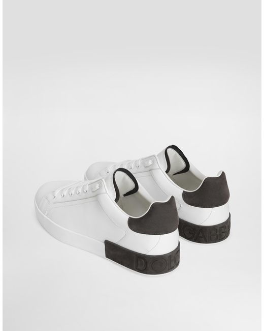 Dolce & Gabbana Multicolor Portofino Light Calfskin Sneakers for men