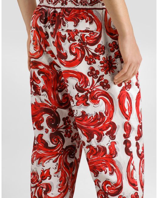 Dolce & Gabbana Red Pantalone for men