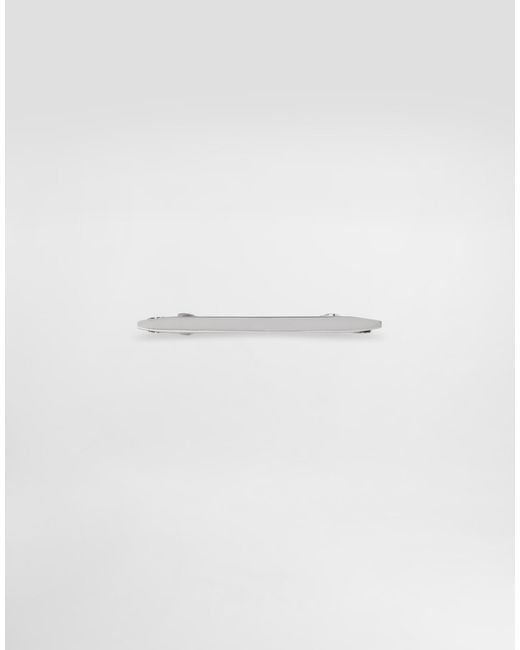 Dolce & Gabbana Collar Pin With Logo in White für Herren