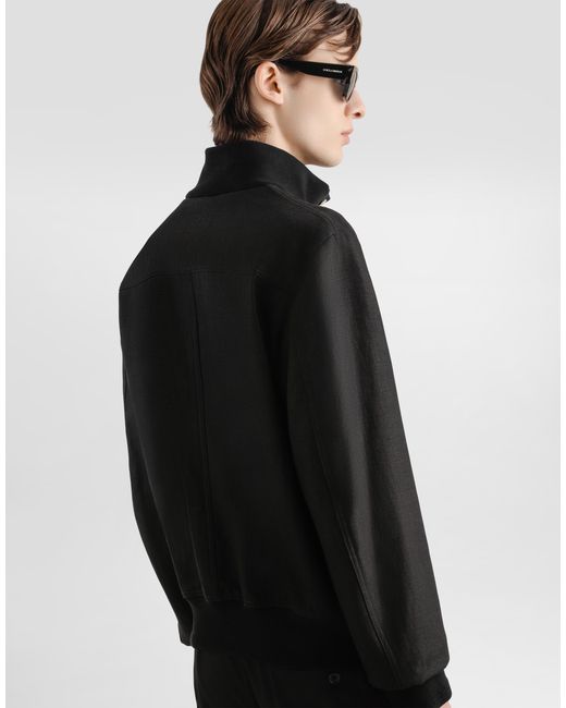Dolce & Gabbana Black Multi-Pocket Button-Up Jacket for men