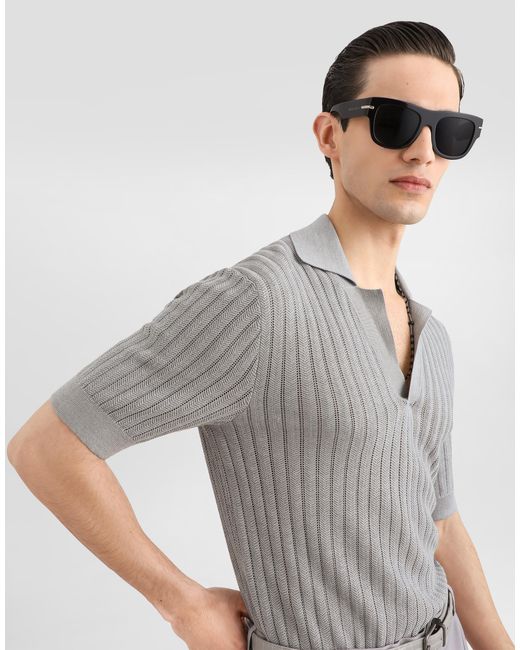 Dolce & Gabbana Gray Polo M/C for men