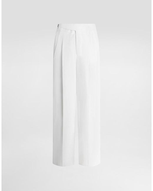 Dolce & Gabbana White Pantalone for men