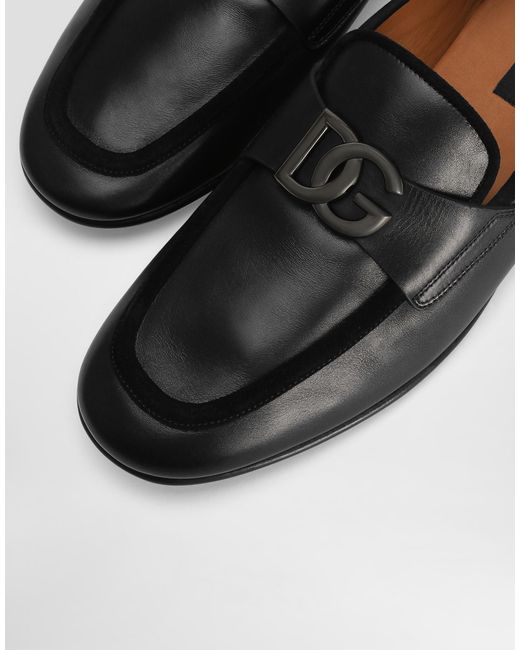 Dolce & Gabbana Mokassin Aus Kalbsleder in White für Herren