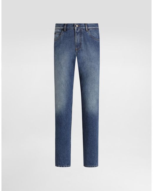 Denim Trousers Dolce & Gabbana de hombre de color Blue