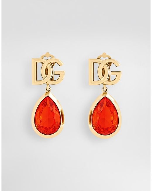 Dolce & Gabbana Red Orecchini