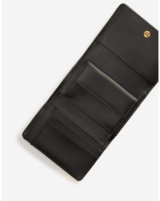 Dolce & Gabbana Black Small Continental Devotion Wallet