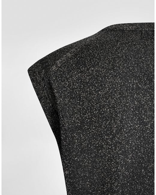 Dolce & Gabbana Black Metallic Knit Tank Top