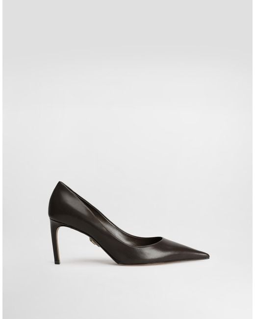 Dolce & Gabbana White Devotion Calfskin Pumps