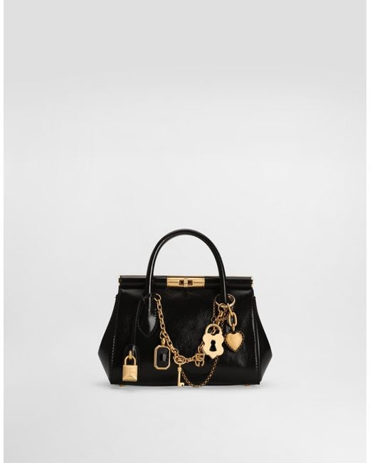 Dolce & Gabbana Black Marlene Day Mini Bag With Charms