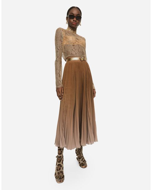 Dolce & Gabbana Natural Long Sleeve Tops