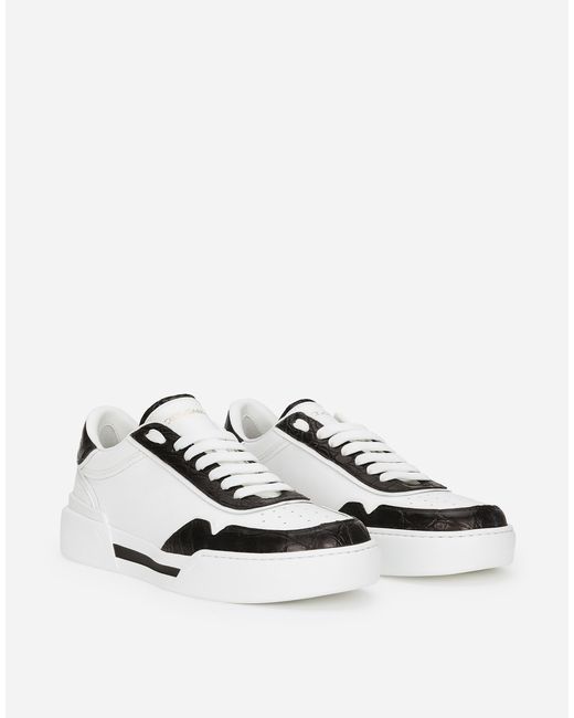 Dolce & Gabbana Natural Calfskin New Roma Sneakers for men