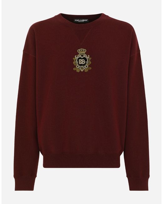 Dolce & Gabbana Jogginghose Aus Woll- Und Kaschmirstrick in Red für Herren