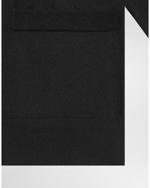 Dolce & Gabbana Black Cashmere Cardigan for men