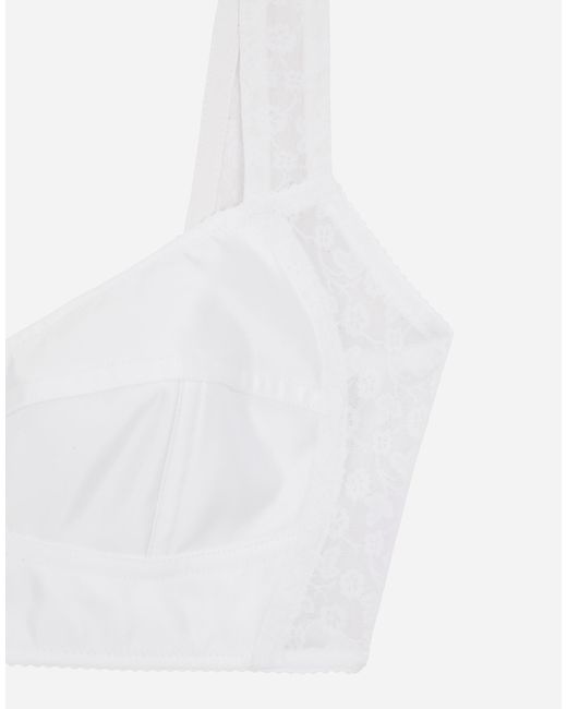 Dolce & Gabbana White Corset Top
