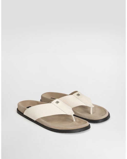 Dolce & Gabbana White Infradito for men