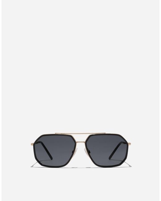 Dolce & Gabbana Gray Gros Grain Sunglasses for men