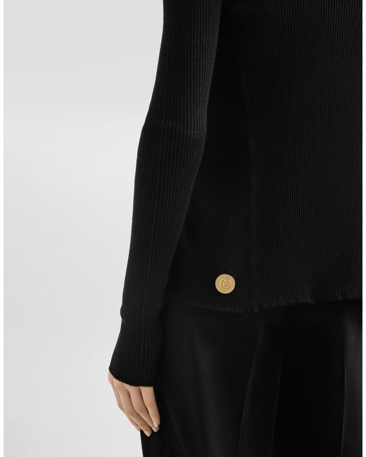 Dolce & Gabbana Black Cashmere Cardigan
