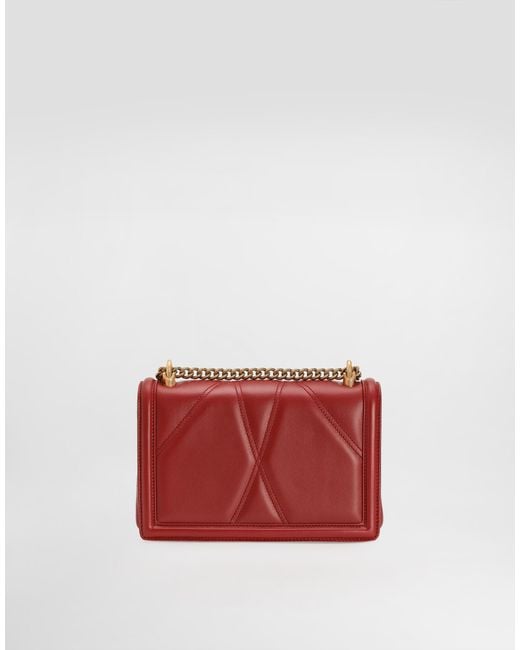 Dolce & Gabbana Red Medium Devotion Shoulder Bag