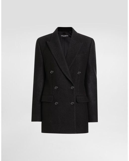 Dolce & Gabbana Black Wool Cloth Jacket