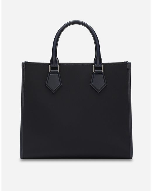 Dolce & Gabbana Black Small Nylon Shopper for men