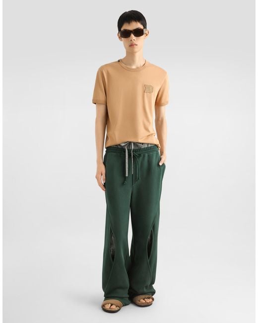 Dolce & Gabbana Cotton T-Shirt With Patch in White für Herren