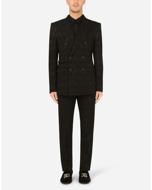 Dolce & Gabbana Synthetic Double-breasted Sicilia-fit Suit In Stretch ...