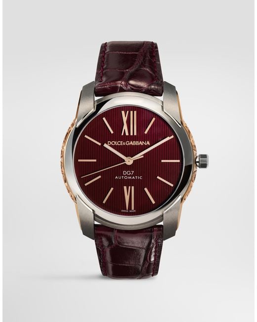 Dolce & Gabbana Red Dg7 Gattopardo Watch for men