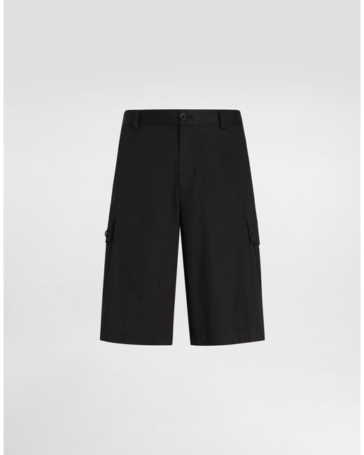 Dolce & Gabbana Cargo-Bermudas Aus Baumwolle in White für Herren