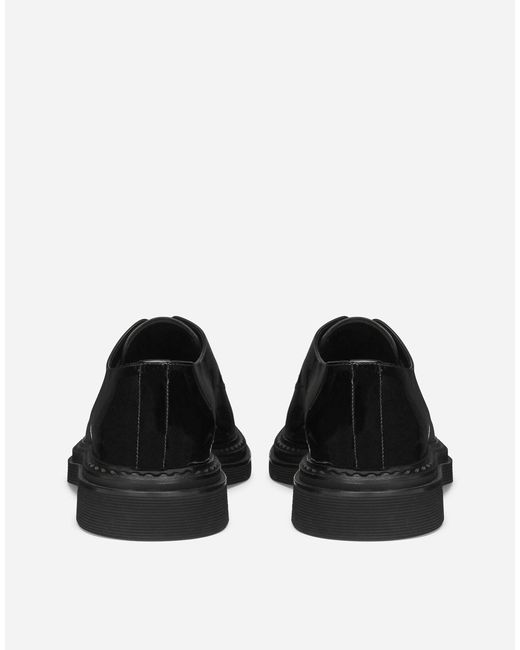 メンズ Dolce & Gabbana ダービーシューズ エナメル Black