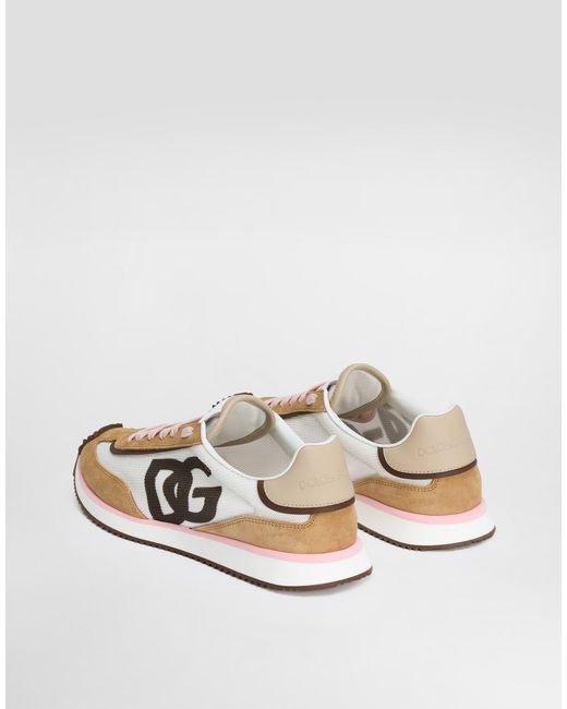 Dolce & Gabbana Dg Cushion ミックスマテリアル スニーカー White