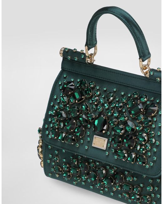 Dolce & Gabbana Green Medium Sicily Handbag