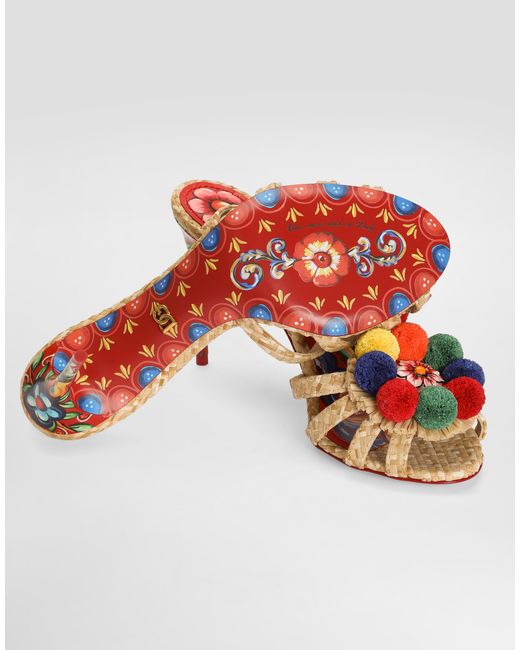 Dolce & Gabbana Multicolor Ciabatta Tacco