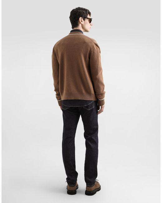 Dolce & Gabbana Black Slim-Fit Stretch Cotton Jeans for men