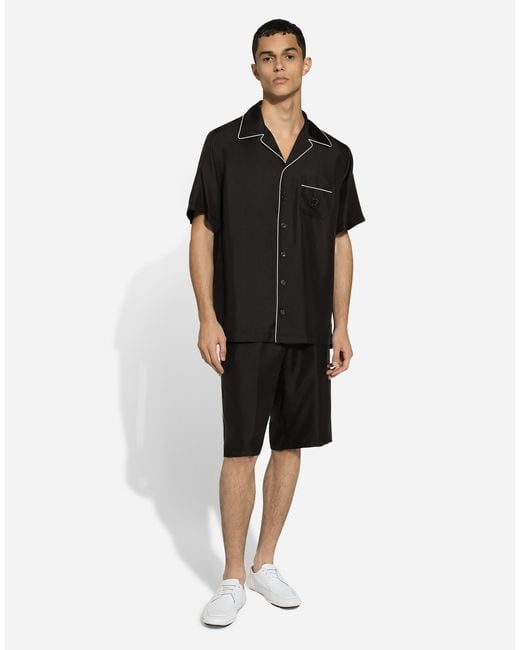 Dolce & Gabbana Black Pantalone for men