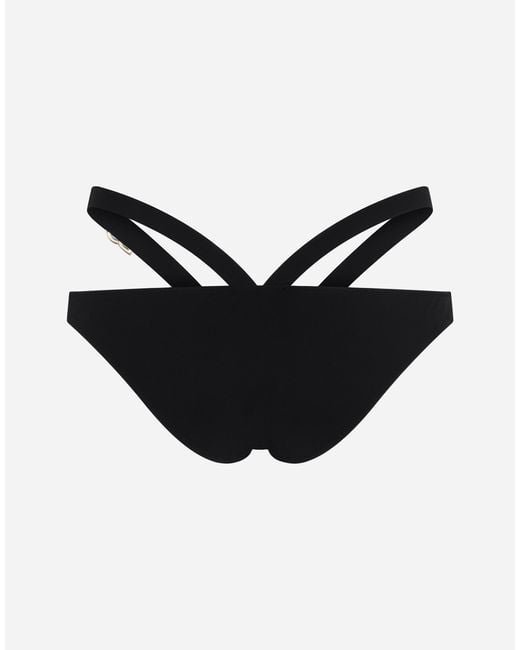 Dolce & Gabbana ロゴタグ ビキニボトム Black