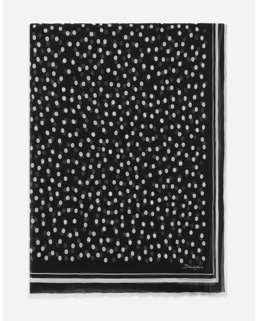 Dolce & Gabbana Gray Sciarpa 120X200