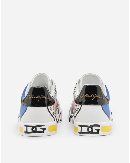 Dolce & Gabbana Blue Limited Edition Portofino Sneakers for men