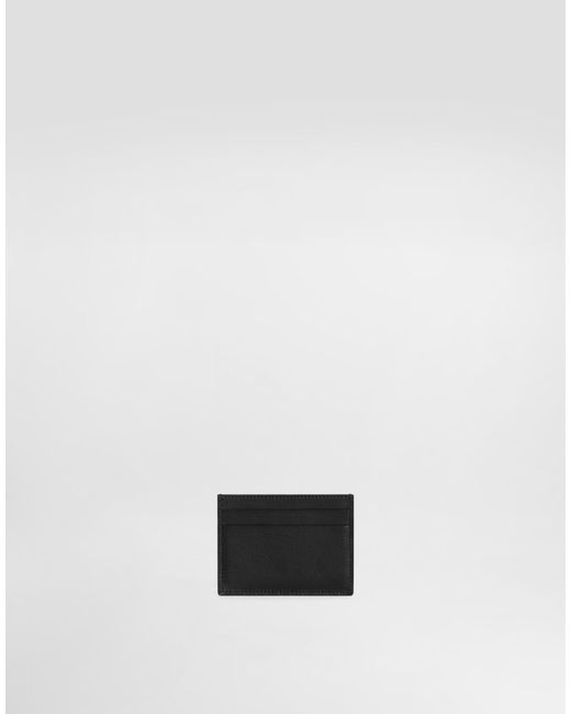 Dolce & Gabbana White Woven Dg Logo Card Holder