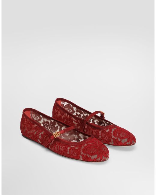 Dolce & Gabbana Red Ballerina